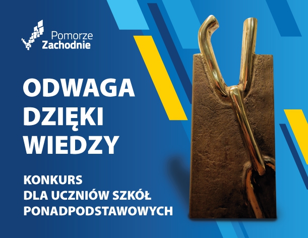 Plakat informacyjny odwaga dzięki wiedzy konkurs dla szkół ponadpodstawowych