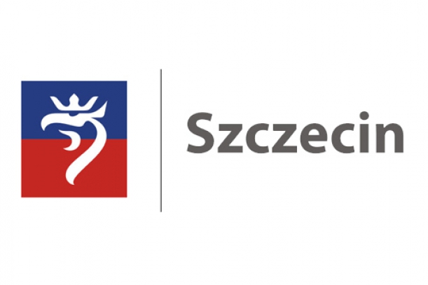 Logotyp gminy miasto szczecin w postaci głowy gryfa