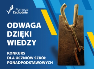 Plakat informacyjny odwaga dzięki wiedzy konkurs dla szkół ponadpodstawowych